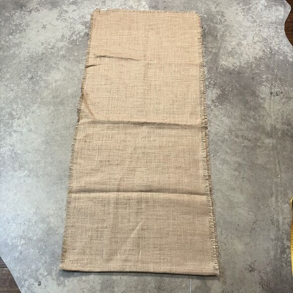 Pottery Barn Table Runner 22‎ x 108 Kenaf Jute Hemp Tan Classic Spring Summer - Picture 5 of 6